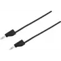 VOLTCRAFT meetkabel [stekker 4 mm - stekker 4 mm] 1 m zwart MSB-300 (MSB-300-1-SW)