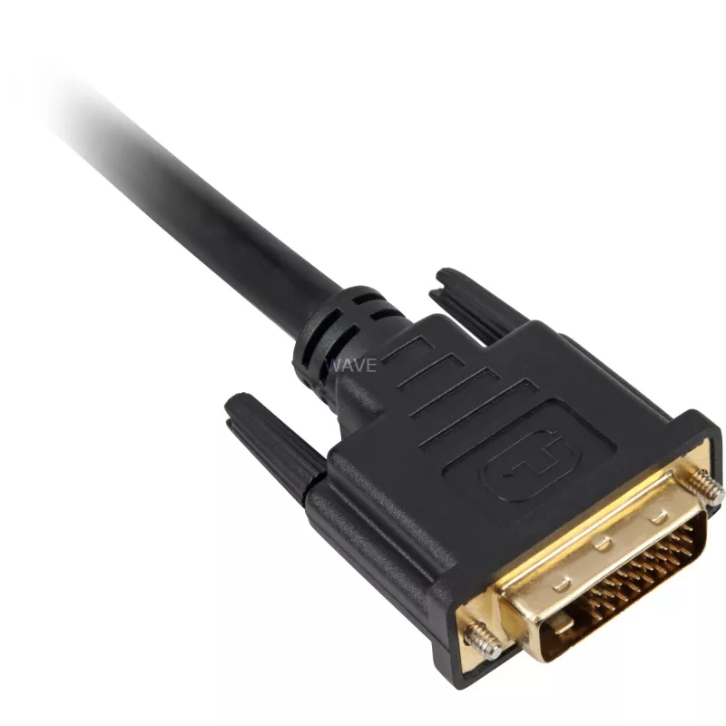 DVI-kabel Sharkoon DVI-D/DVI-D (24+1) 1 m