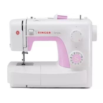Naaaimachine | Singer | SIMPLE 3223 | aantal steken 23 | aantal knoopsgaten 1 | wit/roze