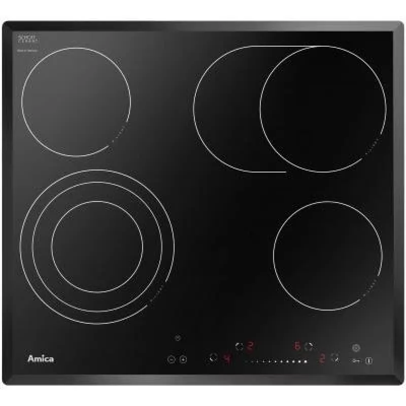Keramische kookplaat Amica Pc 6411FTS kinderslot timer
