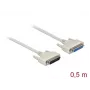 Seriële kabel DeLOCK 86907 beige 0,5m D-Sub 25 Pin