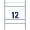 Avery 3659 zelfklevende etiketten rechthoekig permanent wit 1200 stuks