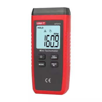 Contactloze tachometer Unit UT373, meetbereik 0,5–19999 tpm