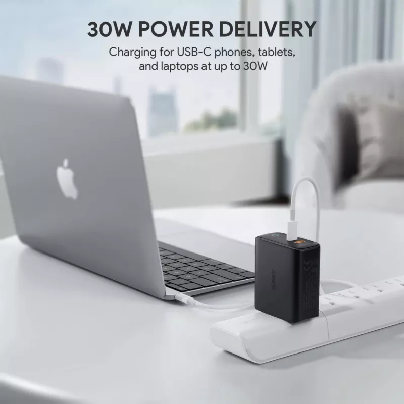AUKEY PA-D2 oplader voor mobiele apparaten 36W zwart binnen