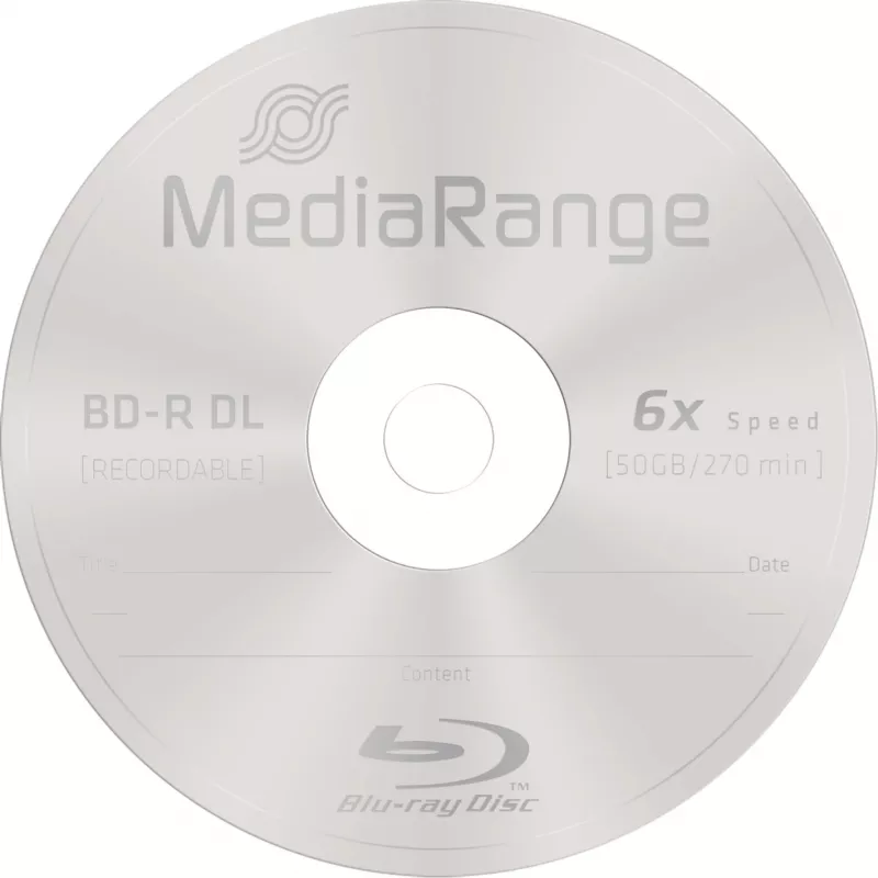 BD-R DL MediaRange MR508 50 GB 25 stuks