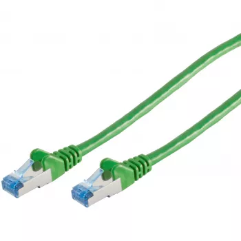 Netwerkkabel S/CONN 75711-0.25G groen 0.25 m Cat6a S/FTP