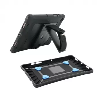 Mobilis PROTECH - achtercover voor tablet - met standaard & handlus, versterkt - zwart - voor Apple 10,9-inch iPad (10e generatie) (067009)