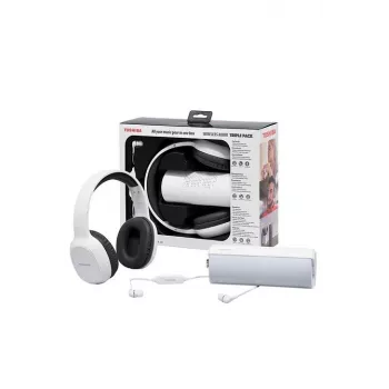 Hoofdtelefoon Toshiba Wireless Audio Triple Pack HSP-3P19 wit