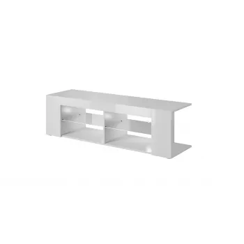 Cama TV-kast RTV TEXAS 50/134/40 wit/wit glanzend