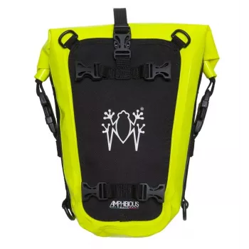 Waterdichte rugzak Multybag geel fluo