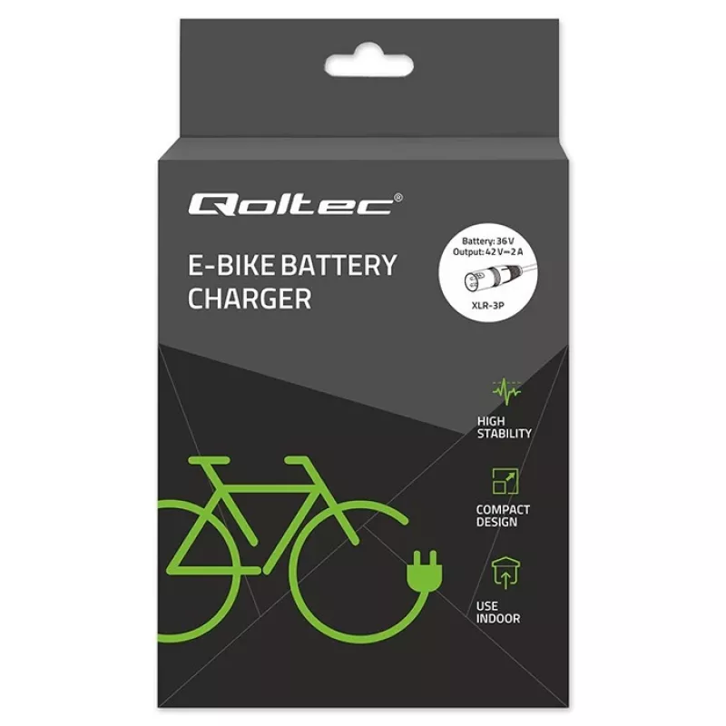 Oplader voor e-bike 36V 42V 2A 3P XLR 18mm