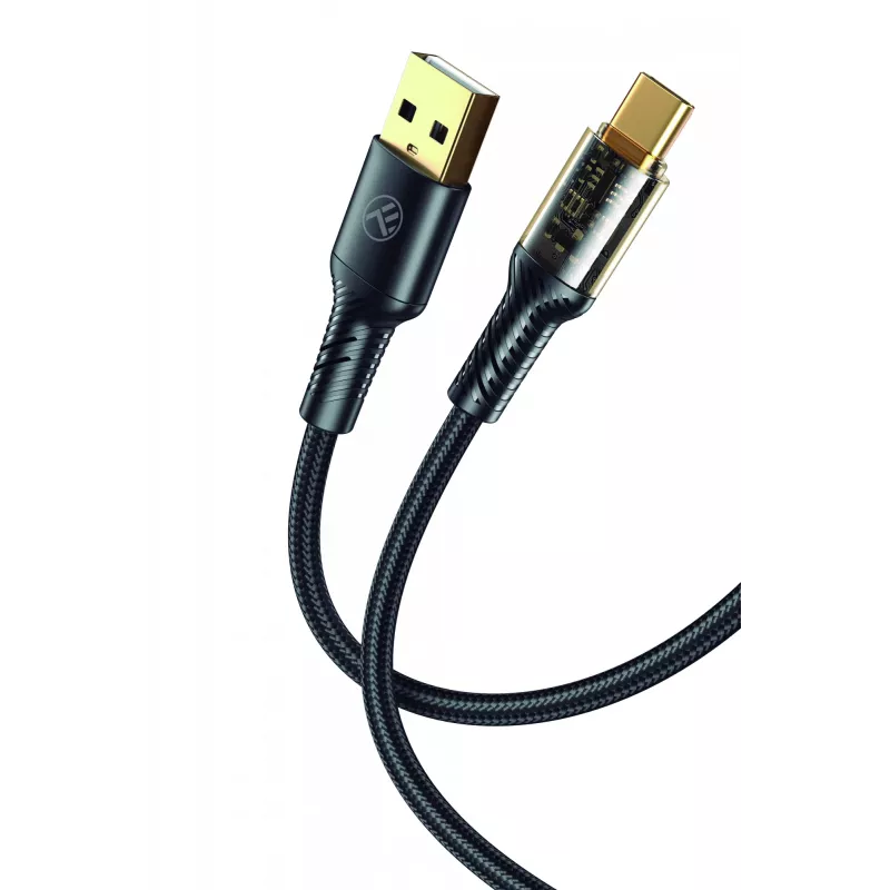 USB Type-C datakabel Tellur TLL155711, 3A stroomsterkte, 100 cm, zwart