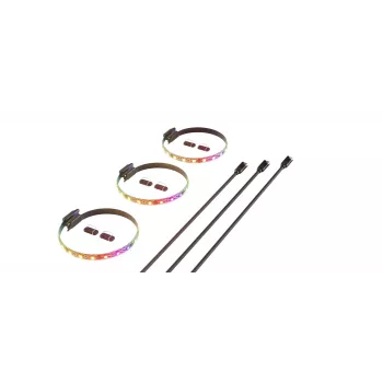 LED-strip HYTE LS10 meerkleurig 12V 0,2A 0,33m 3 stuks