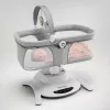 Wieg / schommelwieg Lionelo Bella set grijs beton – babybed met schommel functie