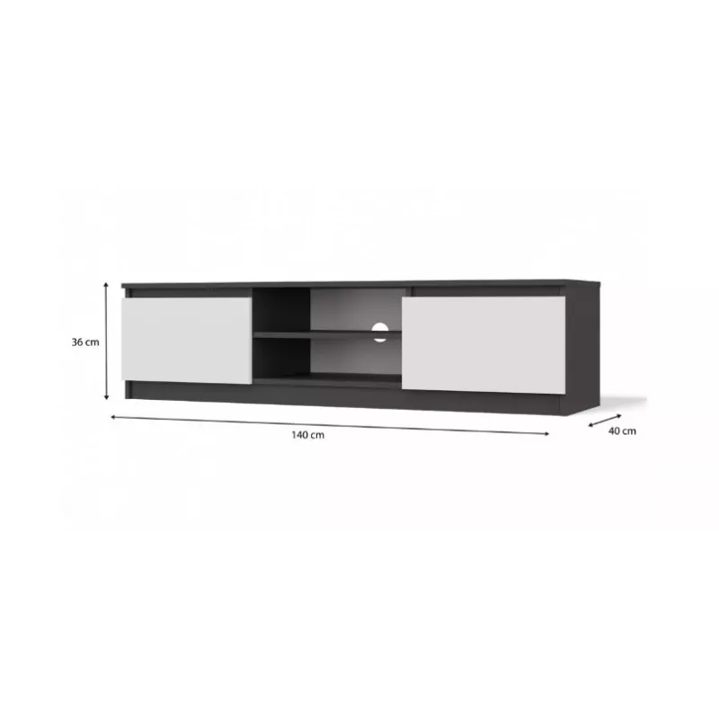 RTV 140 MALWA antraciet/wit