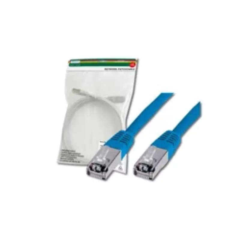 Netwerkkabel Digitus CAT 5e SF/UTP patchkabel RJ45 3m blauw
