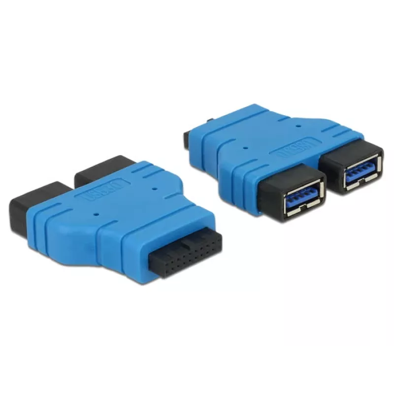 USB 3.0-hub DeLOCK 65670 zwart blauw