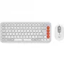 Logitech POP Icon Combo Bluetooth QWERTZ Zwitsers oranje witte muis