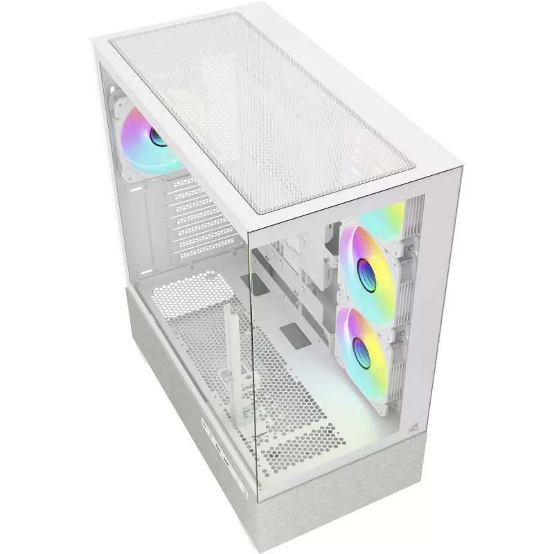 Sharkoon AK7 ARGB ATX computerbehuizing wit