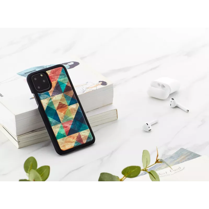 Smartphonehoesje iKins voor iPhone 11 Pro – beschermhoes Mosaic zwart