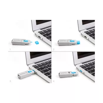 USB Type-A poortblokker DeLOCK 20947 10 poorten blauw