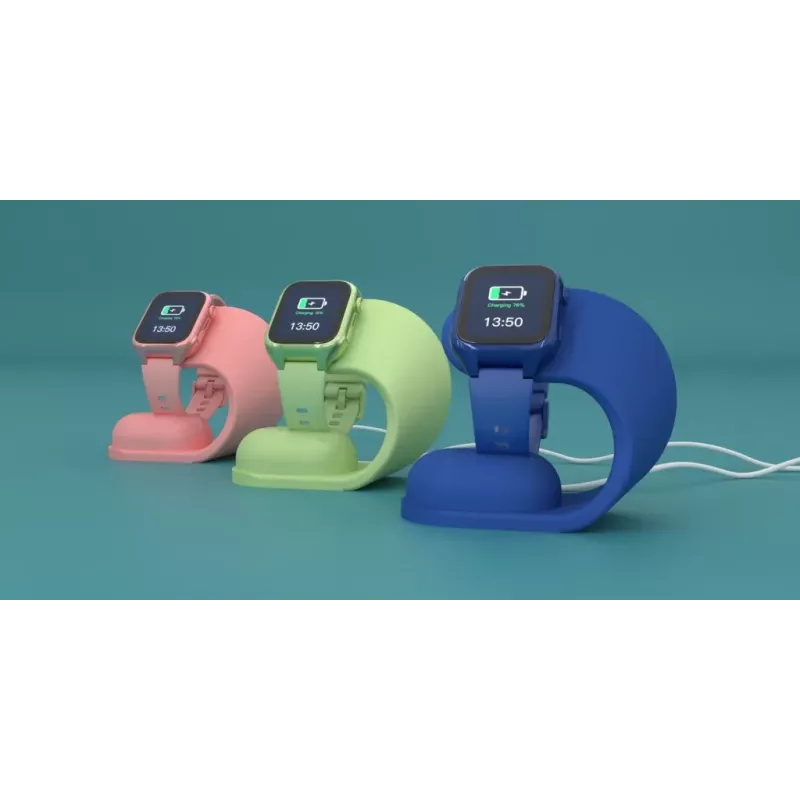 Oplaadstation Stelio ST-CHS01-PK Junior roze – USB-laaddock voor telefoons en tablets, enkele poort, compact
