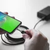USB-kabel Green Cell KABGC19 USB 2.0 2m USB-A USB-C zwart