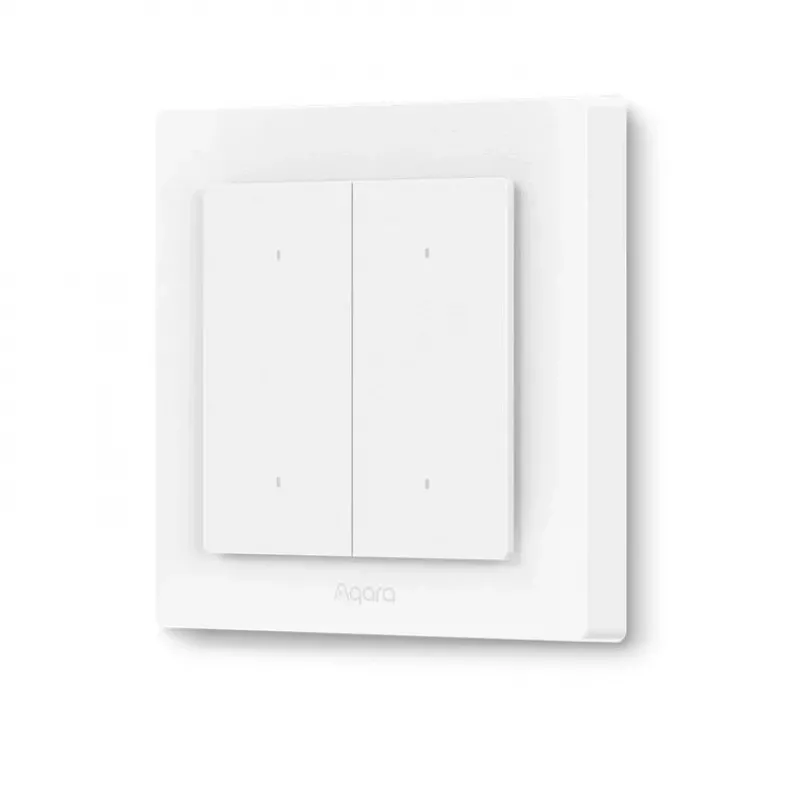 AQARA Lichtschakelaar H2 EU (4 knoppen, 2 kanalen) (WS-K08D) – Zigbee en Thread wandschakelaar met 2 relais