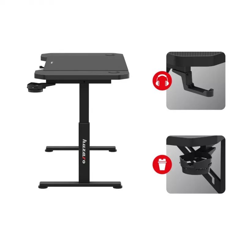 Huzaro Hero 2.6 gaming-bureau zwart