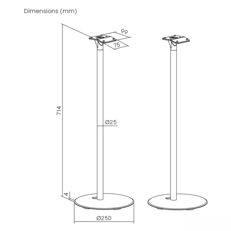 Vloerstandaard voor Sonos® ERA 300, Maclean, MC-995