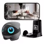 EnaBot Ebo Air 2 Plus mobiele thuisbewakingsrobot met AI-camera, grijs