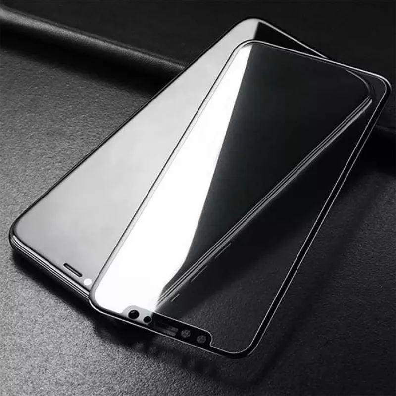 Gehard glas schermbescherming Devia Van Entire View voor iPhone XR — antireflectie, zwart