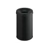 Afvalemmer rond staal zwart Durable 330601