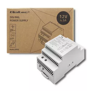 DIN-rail voeding QOLTEC 24V 2.5A 60W grijs