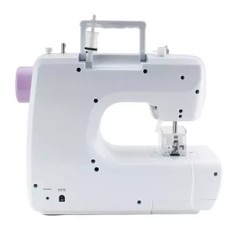 Mechanische naaimachine Lucznik Lena 2019 — eenvoudig mechanisch model, 16 programma's, 24 W, vrijarm, 4-staps knoopsgat