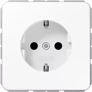 JUNG CD 1520 BFKI WW schuko-stopcontact, type F, breukvast, alpinwit