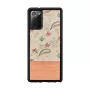 Telefoonhoesje Man and Wood voor Samsung Galaxy Note 20 — roze bloem op zwart