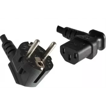 Microconnect PE010518L Stroomkabel Zwart 1,8 m CEE7/7 C13 Koppeling