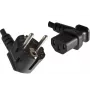 Microconnect PE010518L Stroomkabel Zwart 1,8 m CEE7/7 C13 Koppeling