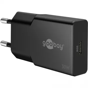 Goobay USB-C™ PD GaN snellader slank (30 W) zwart
