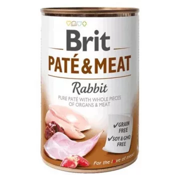 Brit Paté & Meat with Rabbit natvoer voor honden 400 g