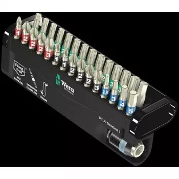 Wera bitset 30-delig BC Stainless/30 Bit-Check Phillips Phillips, Phillips Pozidriv, TORX, inbus (05071109001)