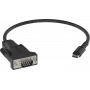 Vision Professional - Sirius-adapter - 24-polig USB-C (M) naar DB-9 (M) - zwart