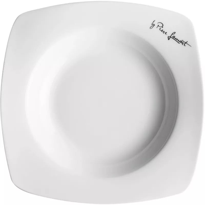 Lamart LT9002 Dine porseleinen bordenset, 6 st. (2 platte, 2 diepe, 2 dessertborden), 24,5/19,2/17,3 cm, wit