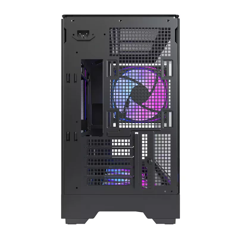 Pc-behuizing Montech KING 15 PRO zwart — midi-tower voor micro ATX / Mini-ITX