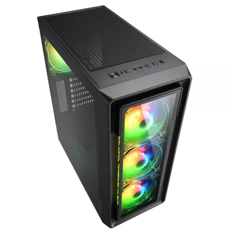 PC-behuizing Sharkoon TK4 RGB midi tower zwart