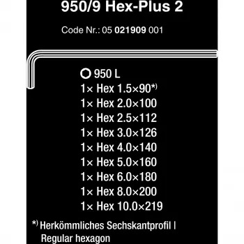 Steeksleutelset Wera 05021909001