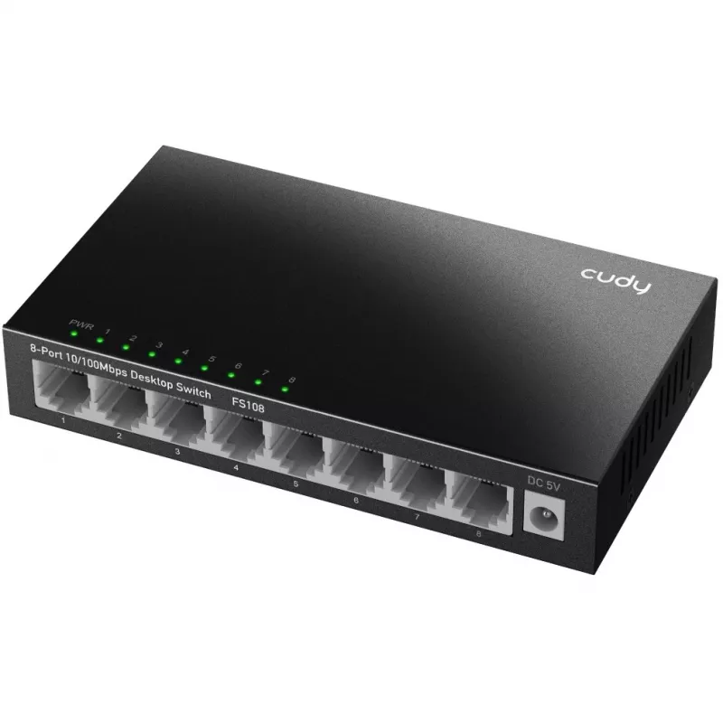 Unmanaged switch Cudy FS108 8 poorten Fast Ethernet 10/100 zwart