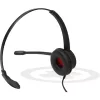 Mono USB-headset Plusonic 10.1P — eenoorige USB-headset compatibel met Teams en Skype