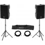 Actieve luidsprekerset Omnitronic XKB-215A — 2×15 inch driver, 2000W piek